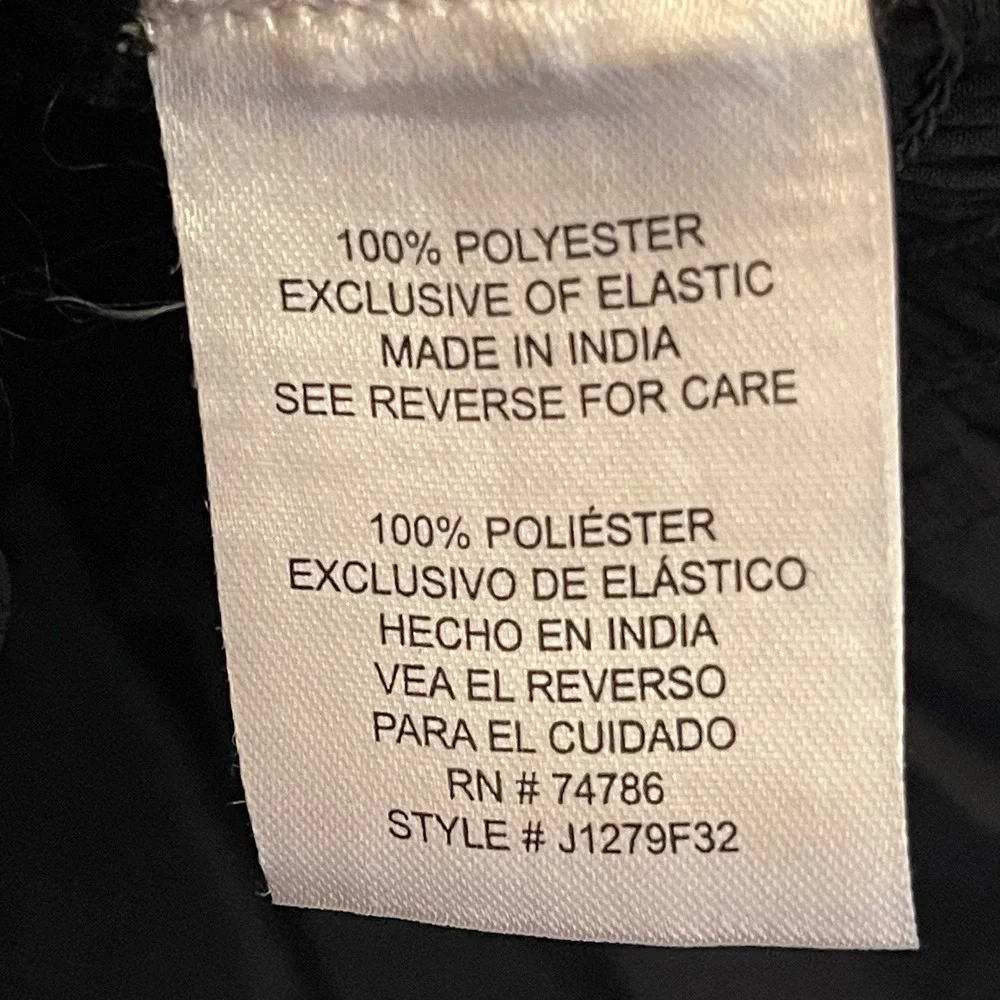 Patrons of Peace Womens L Cropped Black Paisley Smocked‎ Sheer Puff Long Sleeve - Picture 5 of 9